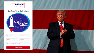 Trump Wants You to Choose a Space Force Logo... for the Merch He'll Sell You